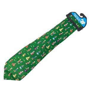 Keith Daniels Easter Green Neck Tie Polyester Kids Egg Hunting 57"